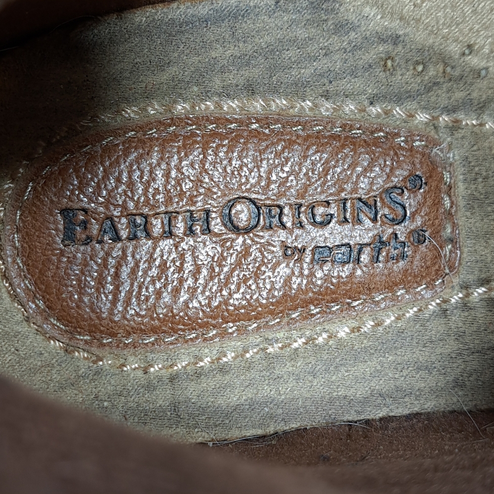 Earth Origins By Earth Women's Paris Ankle Boots Suede Leather Brown Size 9W - Picture 11 of 16